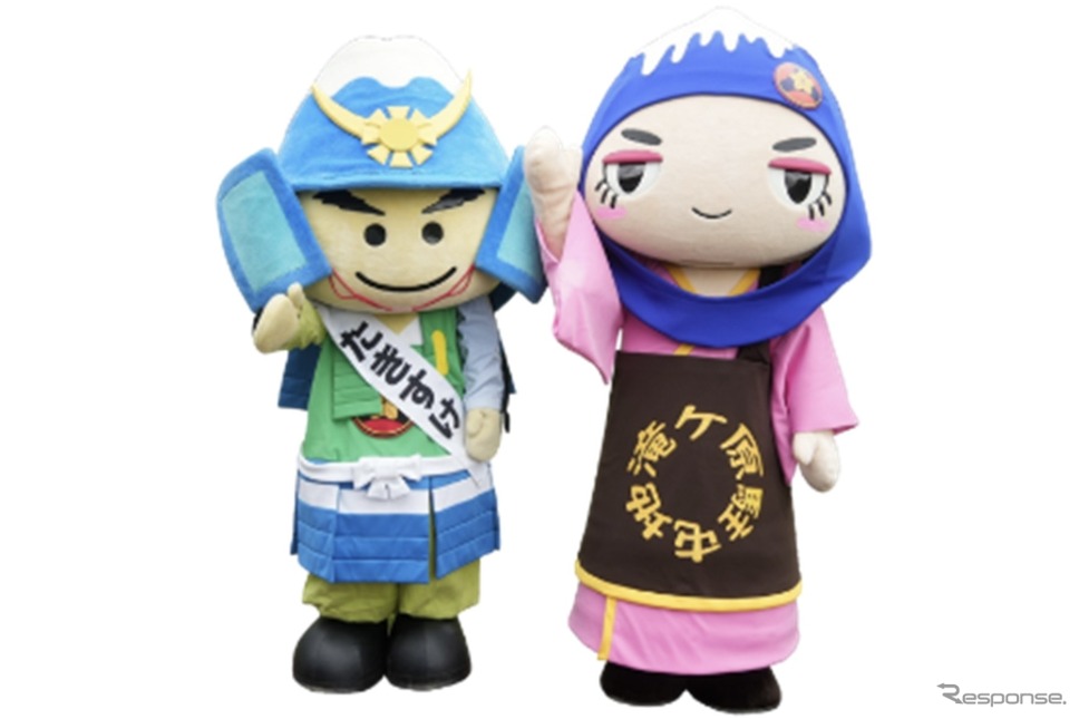 たきすけとハラちゃん《写真提供 自衛隊静岡地方協力本部》
