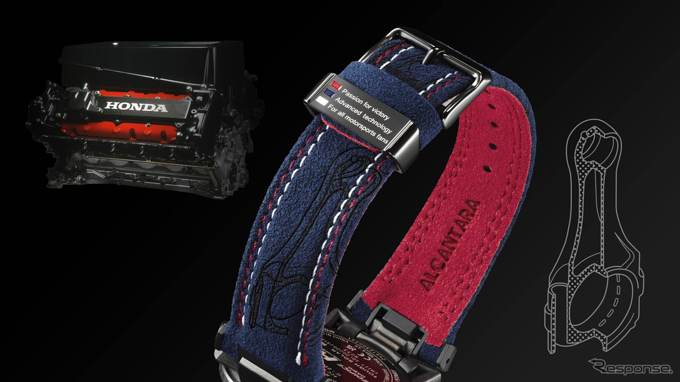 カシオ『EDIFICE』のHRCコラボモデル、 Honda Racing Collaboration Model『ECB-2000HR』《写真提供 カシオ計算機》