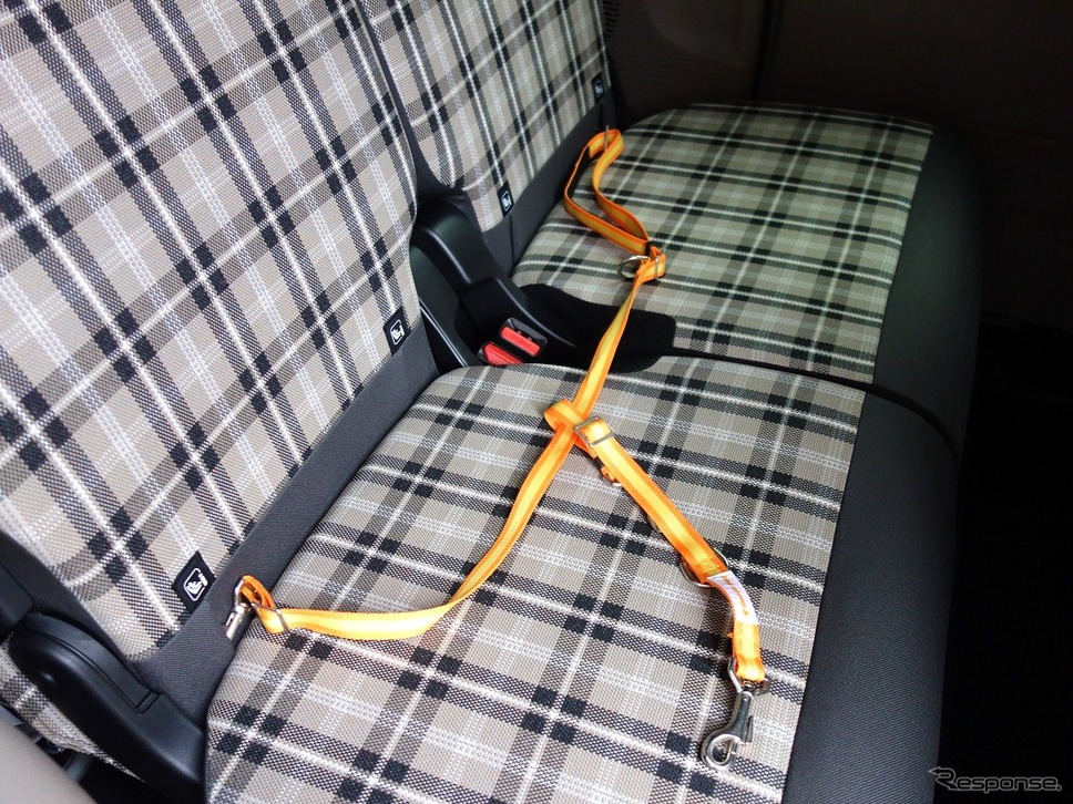Honda Dogシリーズのペット車外飛び出しリード(N-BOX JOY)《写真撮影 青山尚暉》
