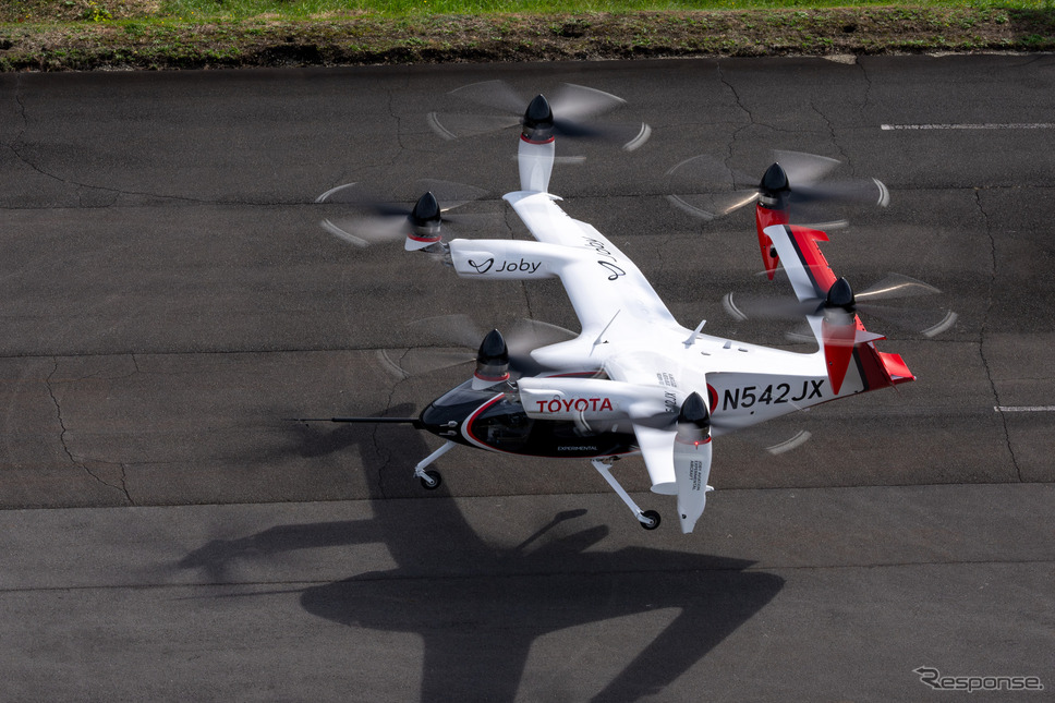 日本初の試験フライトが成功したJoby AviationのeVTOL《写真提供 トヨタ自動車》