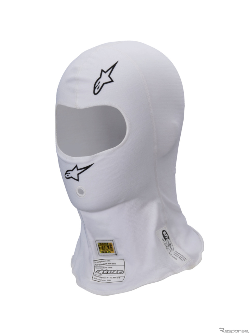 ZX EVO V3 BALACLAVA FIA/SF 20 WHITE《写真提供 SPK》