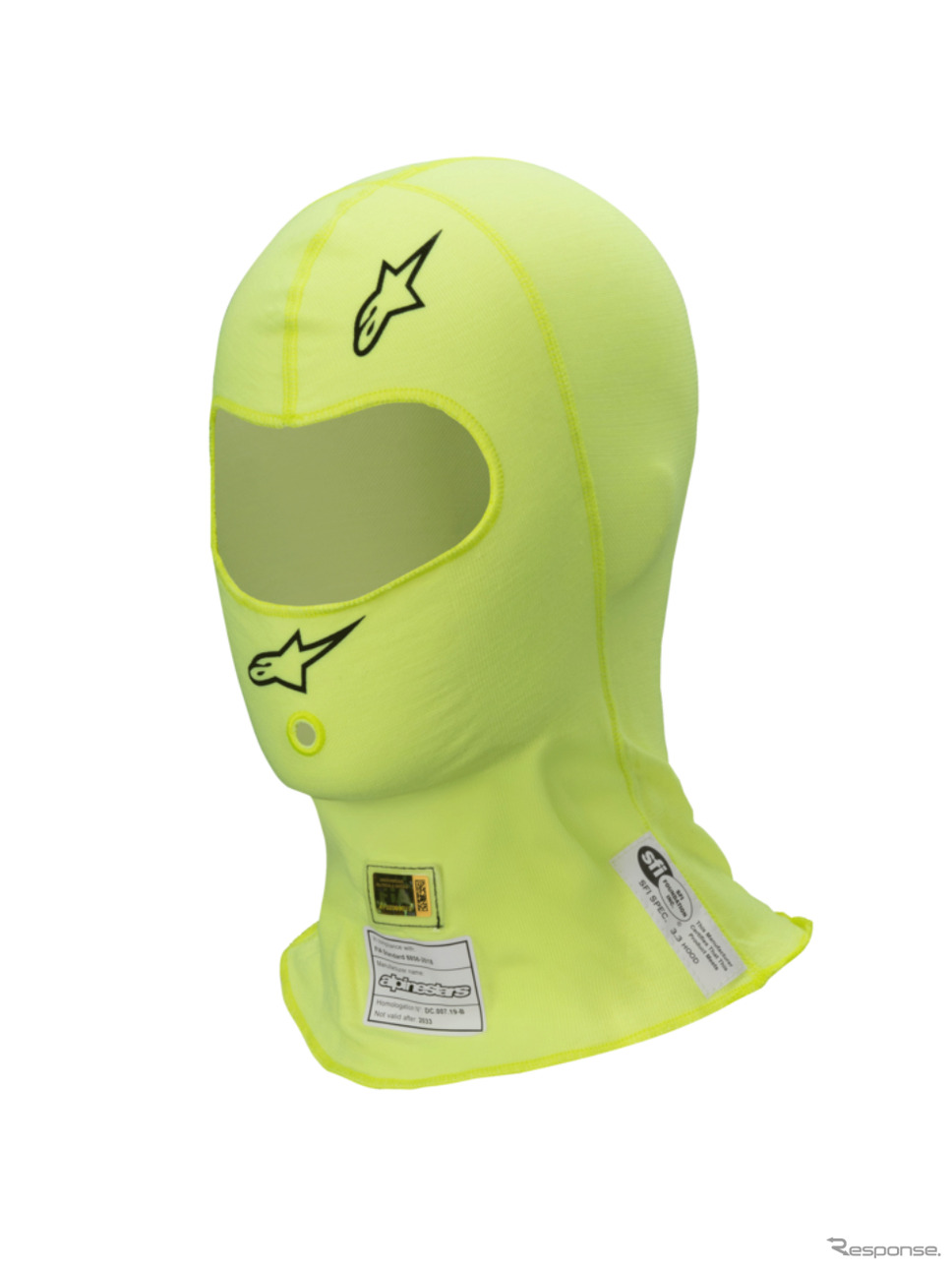 ZX EVO V3 BALACLAVA FIA/SF 55 FLUO YELLOW《写真提供 SPK》