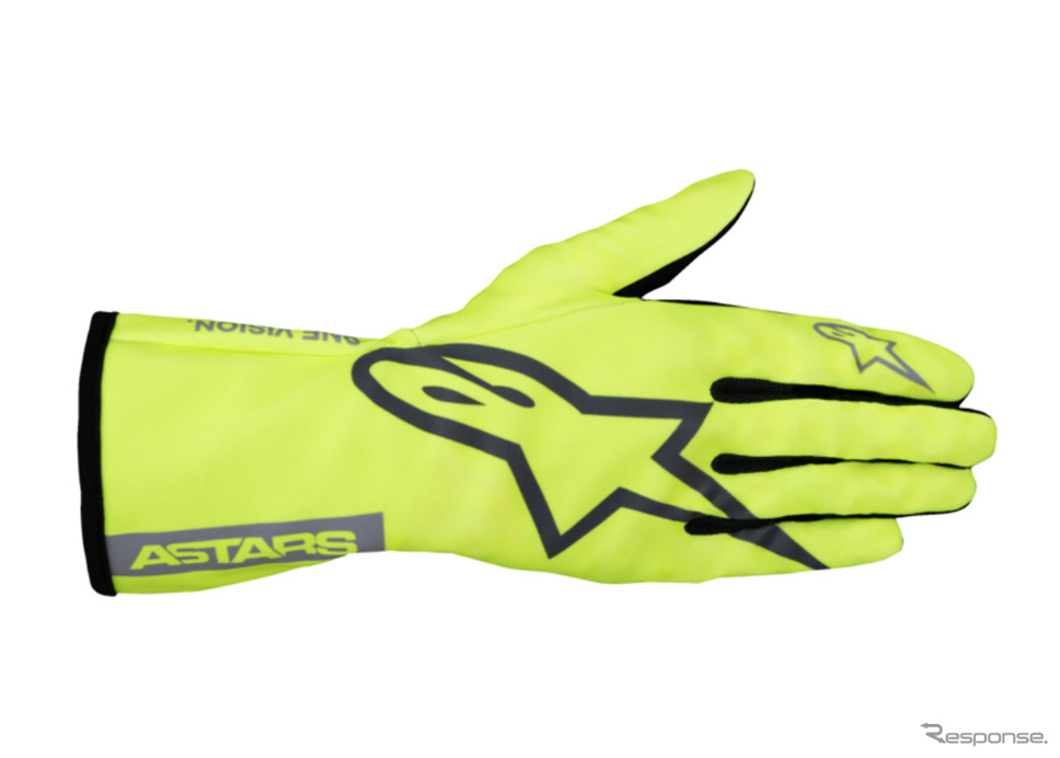 TECH-1 K RACE V2 PURE GLOVES 594 FLUO YELLOW MID GRAY DARK SILVER《写真提供 SPK》