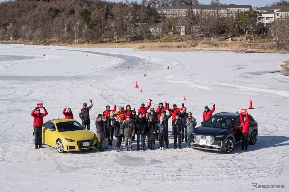 北海道の氷上をアウディで走れる「Audi Snow Park」《写真提供 アウディジャパン》