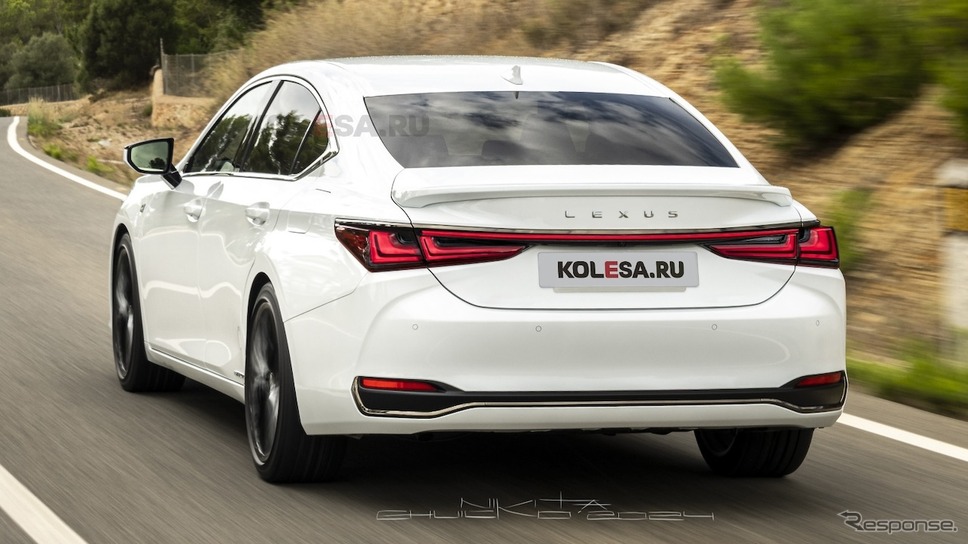 レクサス ES 改良新型の予想CG《KOLESA RU/APOLLO》