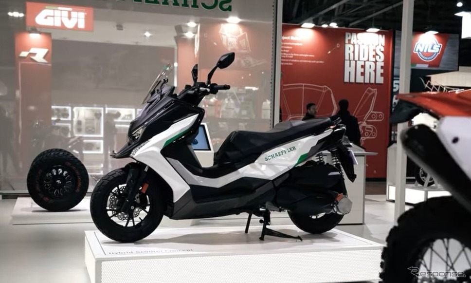 シェフラーとKymcoが共同開発した新型ハイブリッドスクーターコンセプト(EICMA2024)《photo by schaeffler》