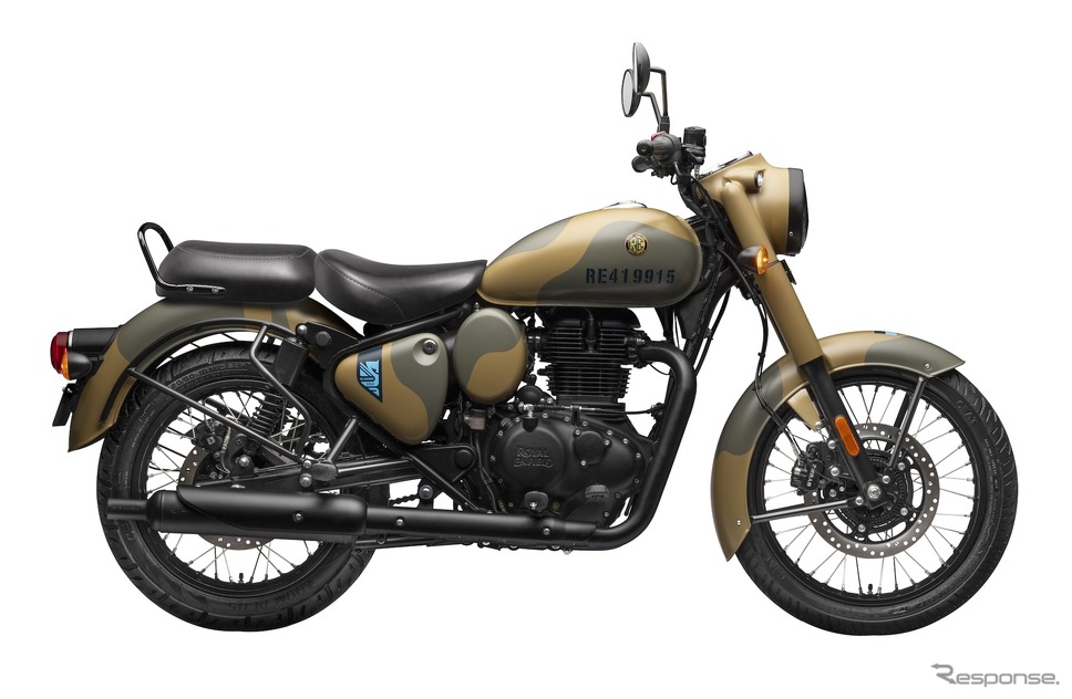 ロイヤルエンフィールド クラシック350(シグナルズ・シリーズ コマンド・サンド)《写真提供 ピーシーアイ》