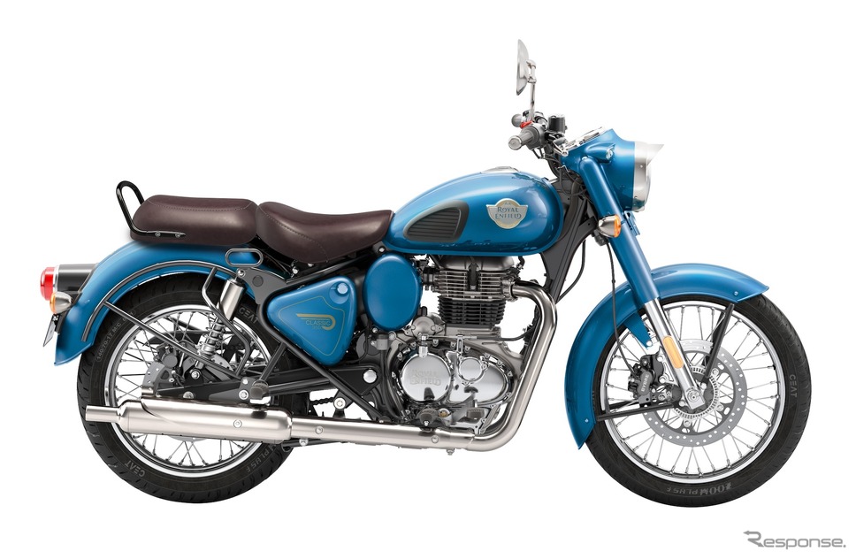 ロイヤルエンフィールド クラシック350(ヘリテージ・シリーズ ジョードパー・ブルー)《写真提供 ピーシーアイ》