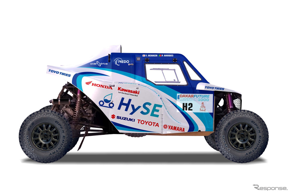 「ダカール2025」に挑戦する水素エンジン車のHySE-X2(完成予想図)《写真提供 トヨタ自動車》