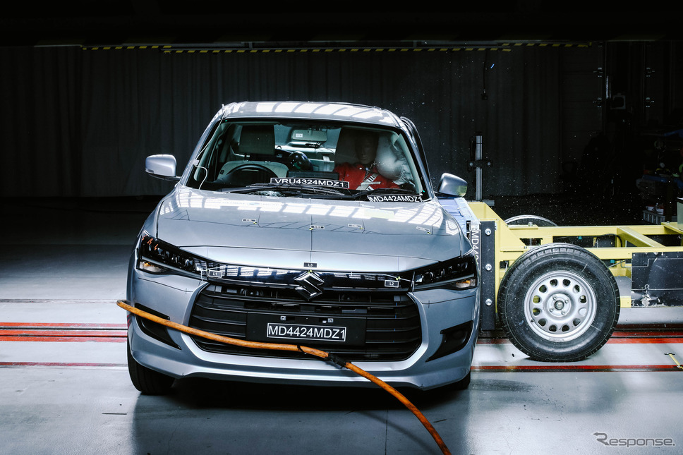 スズキ・ディザイア新型のグローバルNCAPの衝突テスト《photo by globalncap》