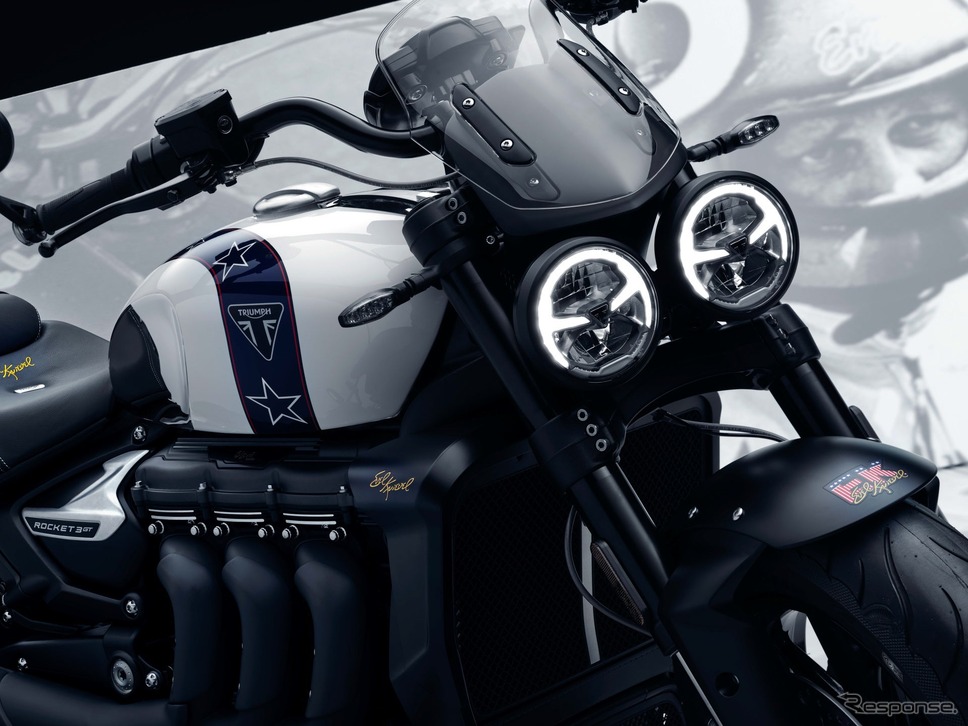 トライアンフ『Rocket 3 R & GT Evel Knievel Limited Editions』《写真提供 トライアンフモーターサイクルズジャパン》