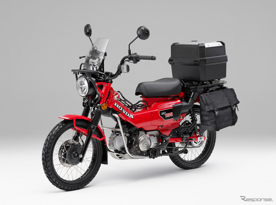 出力を抑制していない125ccは従来同様に原付二種免許以上が必要となる(写真はホンダCT125ハンターカブ)《写真提供 ホンダ》