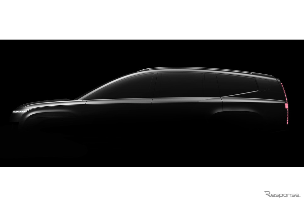 ヒョンデ・アイオニック9のティザースケッチ《photo by Hyundai》