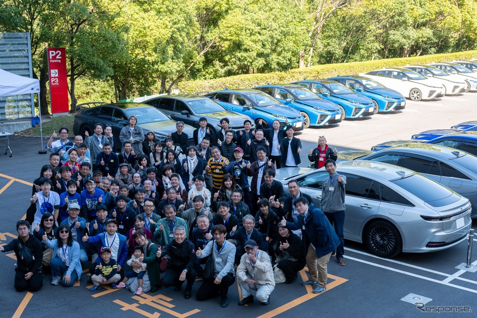 TOYOTA MIRAI CLUBと連携しFCEVによる給電を一部のSSで実施《写真提供 ラリージャパン 2024 実行委員会》