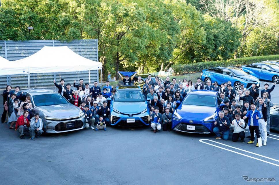 TOYOTA MIRAI CLUBと連携しFCEVによる給電を一部のSSで実施《写真提供 ラリージャパン 2024 実行委員会》
