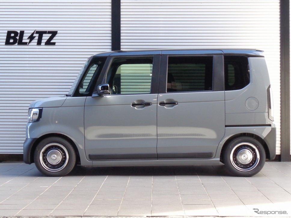 DAMPER ZZ-R N-BOX JOY 2WD(JF5)装着例(フロント:24mmダウン / リア:28mmダウン)《画像提供 BLITZ》