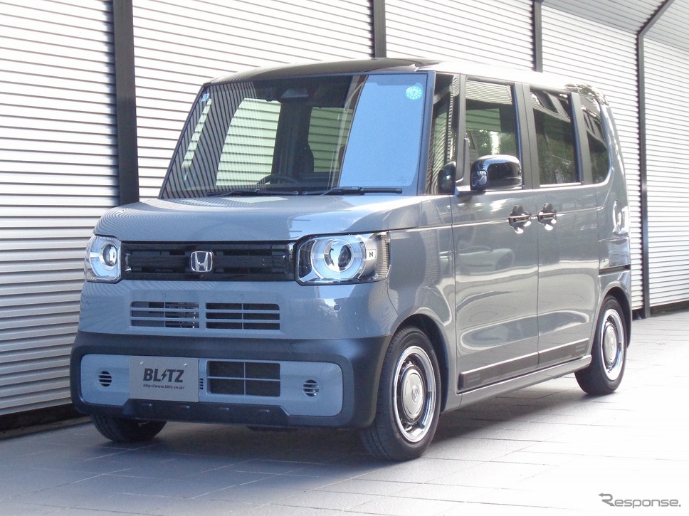 DAMPER ZZ-R N-BOX JOY 2WD(JF5)装着例(フロント:24mmダウン / リア:28mmダウン)《画像提供 BLITZ》