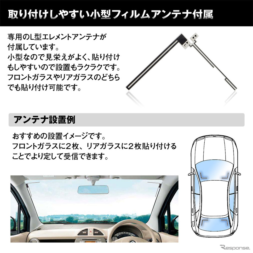 HDMI入力が可能な車用高画質地デジチューナー「FT44H」《画像提供 昌騰》