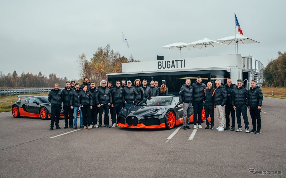 ブガッティ『W16ミストラル』が453.91km/hを計測してオープンカー最高速世界記録を更新《photo by Bugatti》
