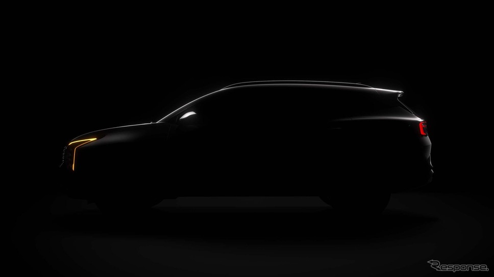キアの新型車のティザー《photo by Kia》