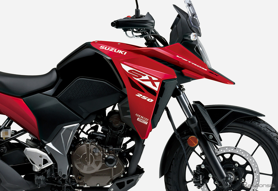 スズキ V-STROM 250SX(ソノマレッドメタリック)《写真提供 スズキ二輪》