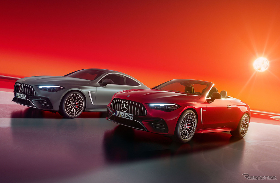 メルセデスAMG CLE 53 4MATIC+ カブリオレ(手前)《写真提供 メルセデス・ベンツ日本》
