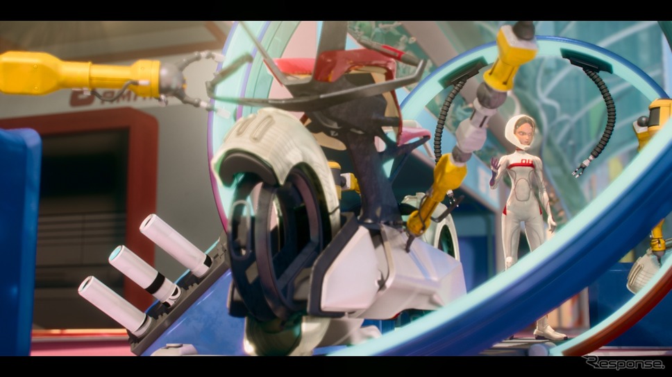 Netflixのオリジナルアニメ「Tokyo Override」《写真提供 ヤマハ発動機》