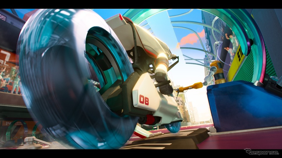 Netflixのオリジナルアニメ「Tokyo Override」《写真提供 ヤマハ発動機》