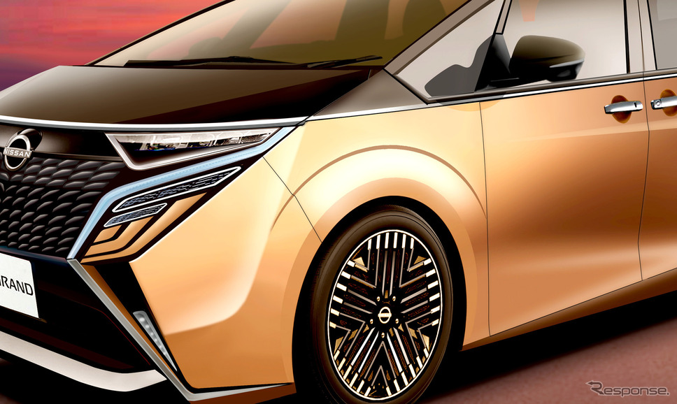 日産 エルグランド 次期型の予想CG《APOLLO NEWS SERVICE》