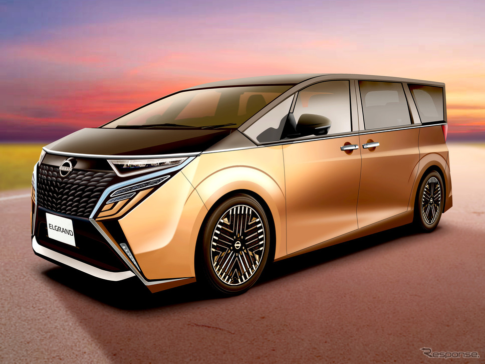 日産 エルグランド 次期型の予想CG《APOLLO NEWS SERVICE》