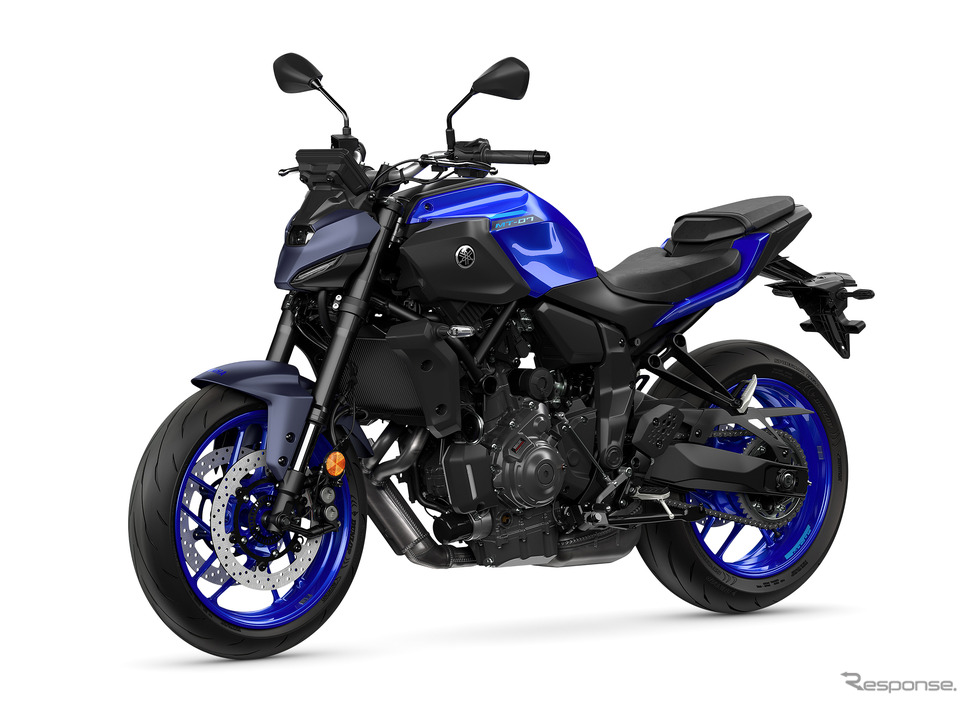 ヤマハの象徴「アイコンブルー」で統一したMT-07 2025年モデル《photo by Yamaha Motor》
