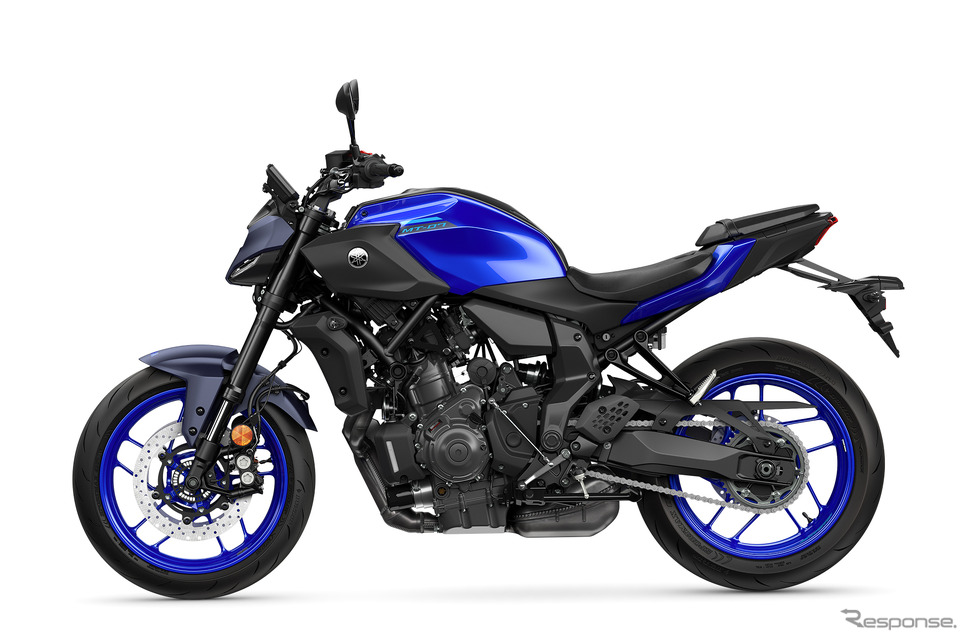 ヤマハの象徴「アイコンブルー」で統一したMT-07 2025年モデル《photo by Yamaha Motor》