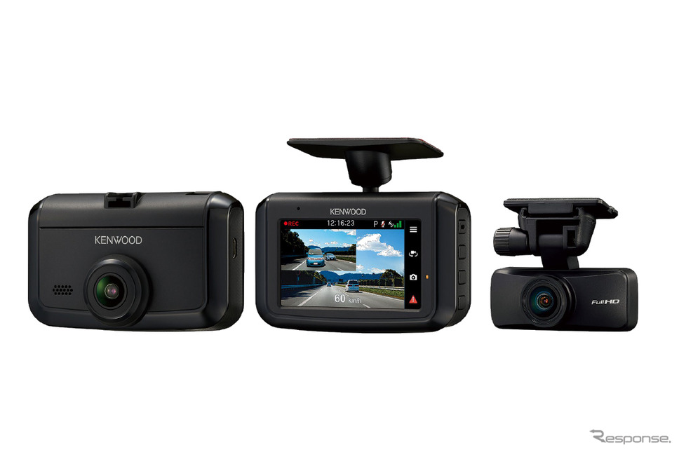 前後2カメラドライブレコーダーKENWOOD「DRV-G50W」《写真提供 JVCケンウッド》