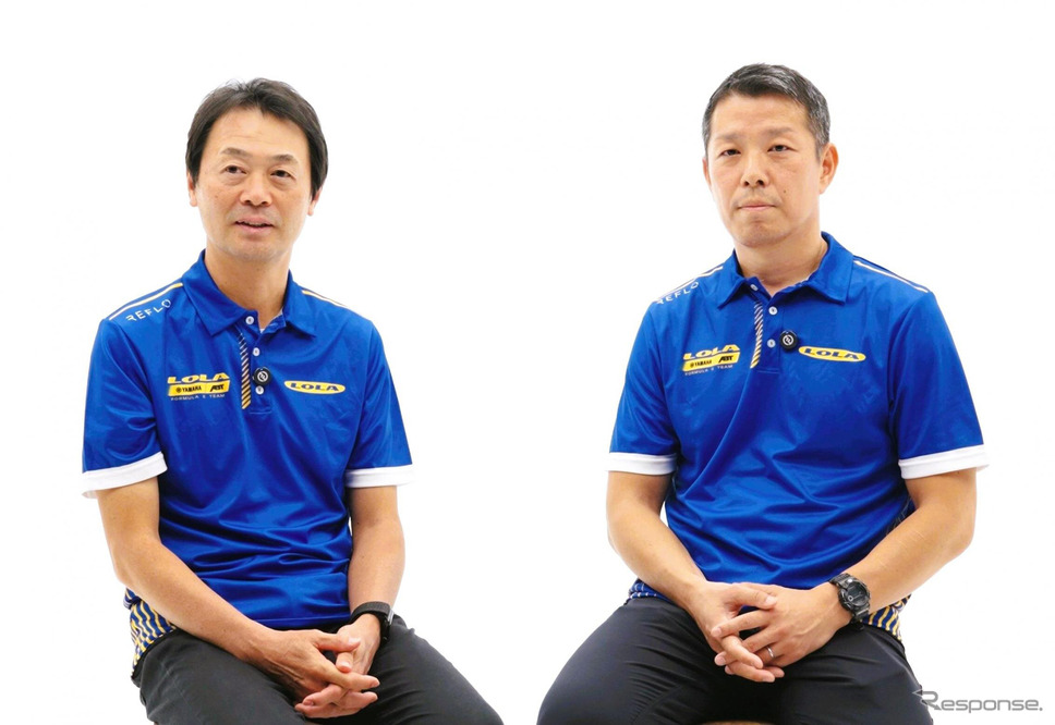 プロジェクトを統括する原隆さん(左)と開発グループリーダーの梅田泰宜さん(右)《写真提供 ヤマハ発動機》
