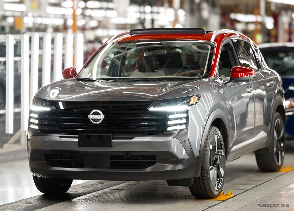 メキシコで生産する日産『キックス』。25%の関税がかかることで生産体制の見直しも《photo by Nissan》