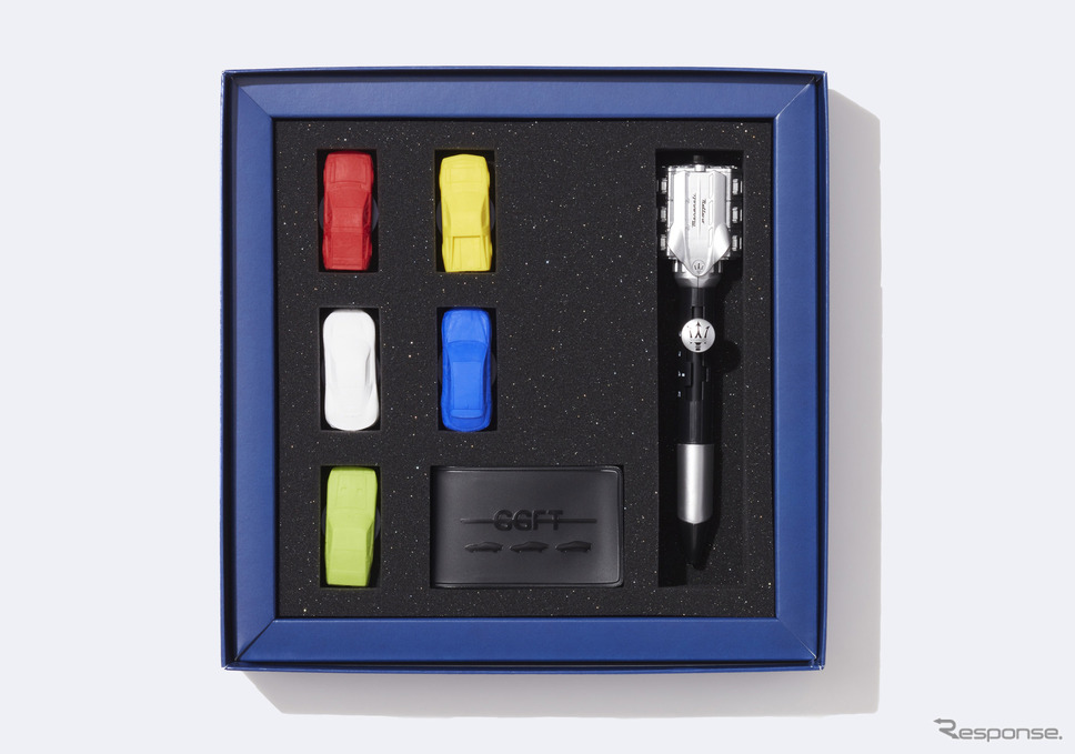 あそぼうぐ特別版 直線番長レース Maserati Supercar Eraser Game Set《写真提供 GGF-T》