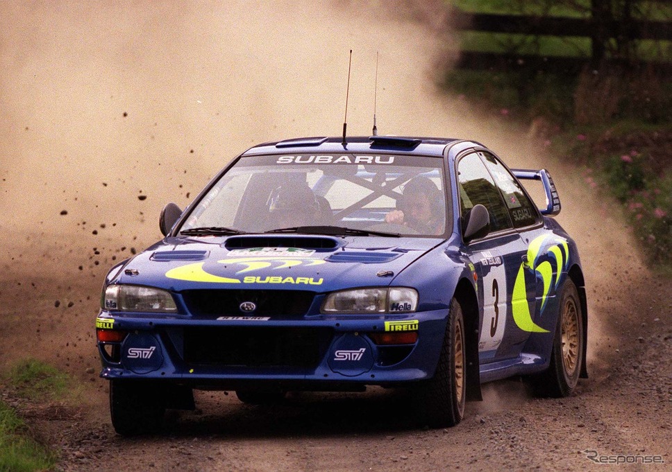 コリン・マクレーが駆ったWRCインプレッサ。写真は1998年Photo by Phil Walter/Getty Images Sport/ゲッティイメージズ