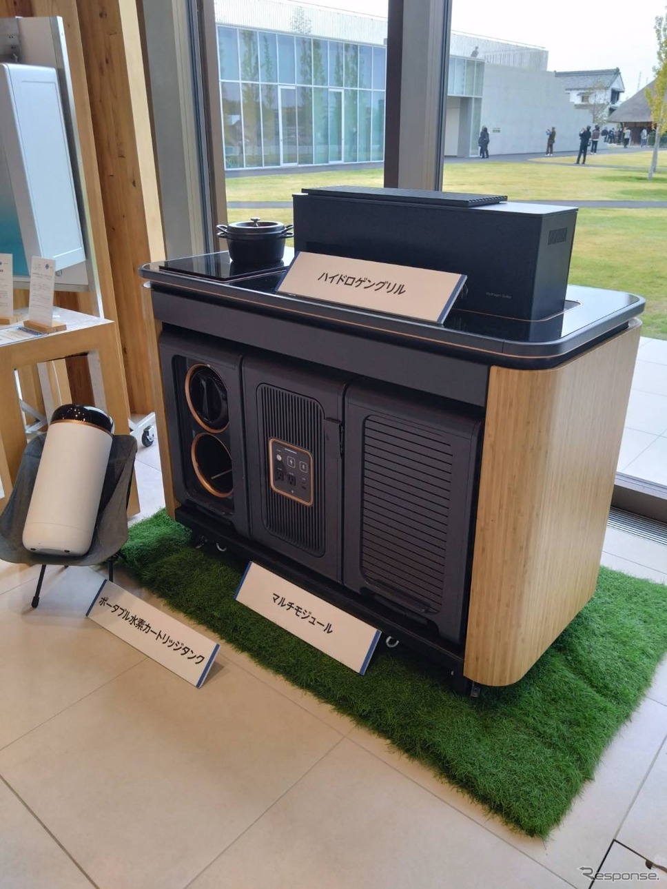 マルチモジュール、ハイドロゲングリル（水素調理器）《写真提供 愛知県豊田市》