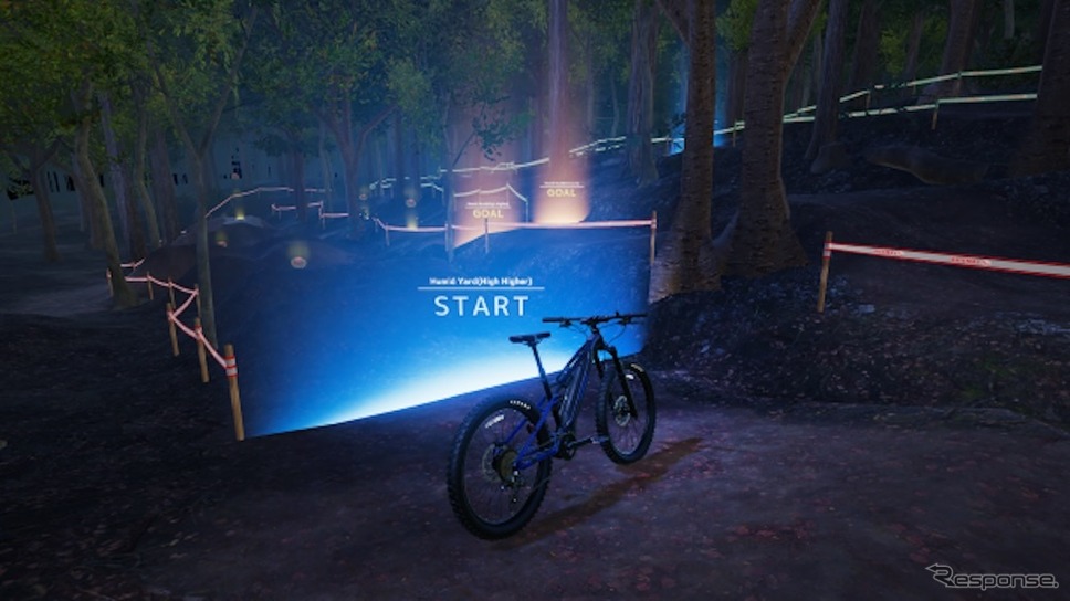 eバイクに乗れるヤマハのメタバース空間「VR TRAIL」《写真提供 ヤマハ発動機》
