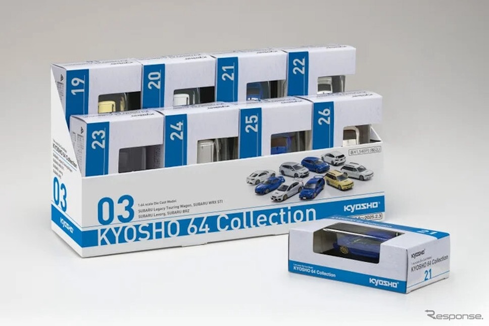 「KYOSHO 64 Collection」の新商品としてスバル車4車種をファミリーマートの一部店舗で発売《写真提供 京商》