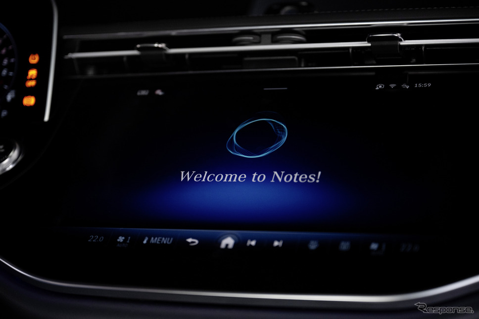 メルセデスベンツ「MBUX Notes」《photo by Mercedes-Benz》