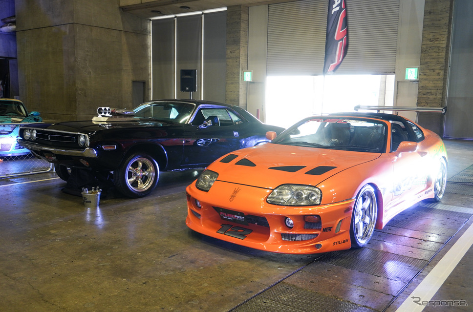 「スーパーライド」コーナーに展示されている『ワイルド・スピード』劇中車(東京コミコン2024)《写真撮影 宮崎壮人》