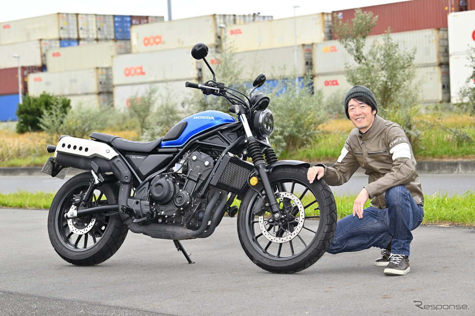 ホンダ CL500と伊丹孝裕氏《写真撮影 真弓悟史》