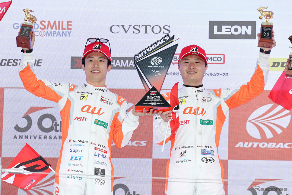 坪井翔/山下健太組のau TOM'S GR Supra 36号車がドライバーズチャンピオンに《写真提供 トヨタGR》
