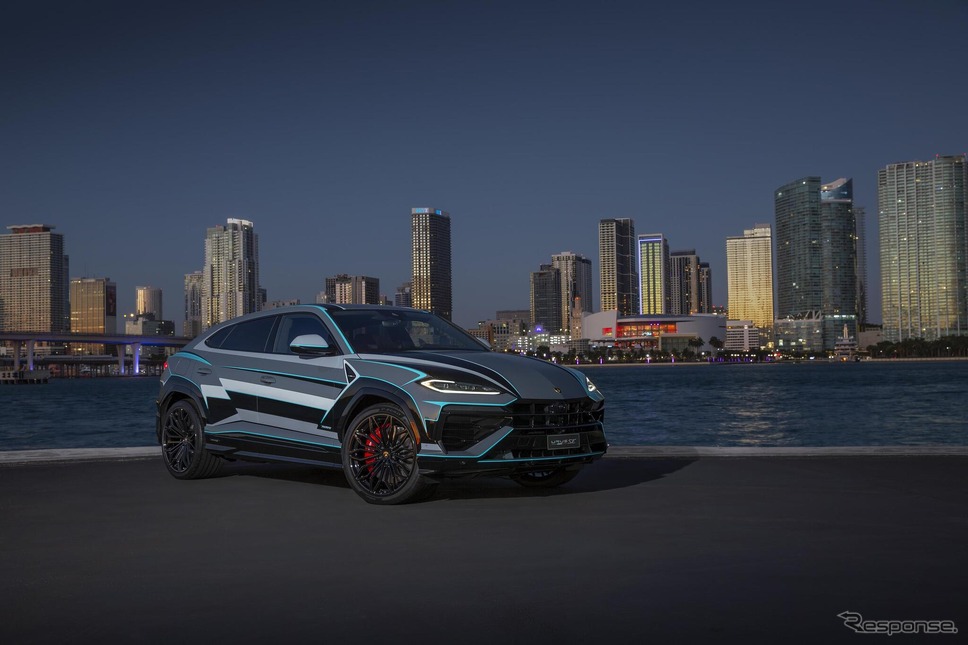 米マイアミ文化に着想を得てカスタマイされたランボルギーニ『ウルスSE』《photo by Lamborghini》