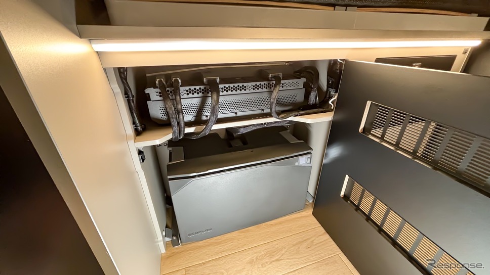 電気効率がよく安全な48Vシステムのエコフローパワーシステム。バッテリー容量は5kWhと大容量《写真提供 LACホールディングス》
