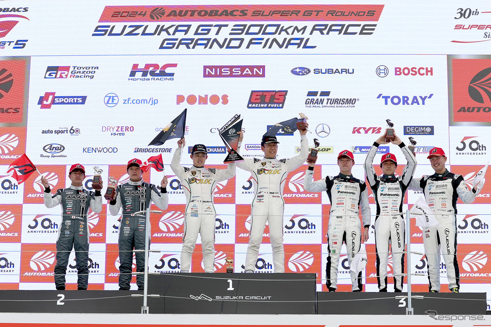坪井翔/山下健太組のau TOM'S GR Supra 36号車がドライバーズチャンピオンに《写真提供 トヨタGR》