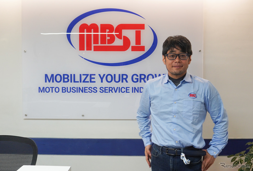 Moto Business Service India Pet. Ltd.(MBSI)代表の中尾浩氏《写真撮影 宮崎壮人》