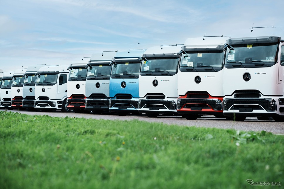 メルセデスベンツの新型電気トラック『eアクトロス 600』《photo by Mercedes-Benz》