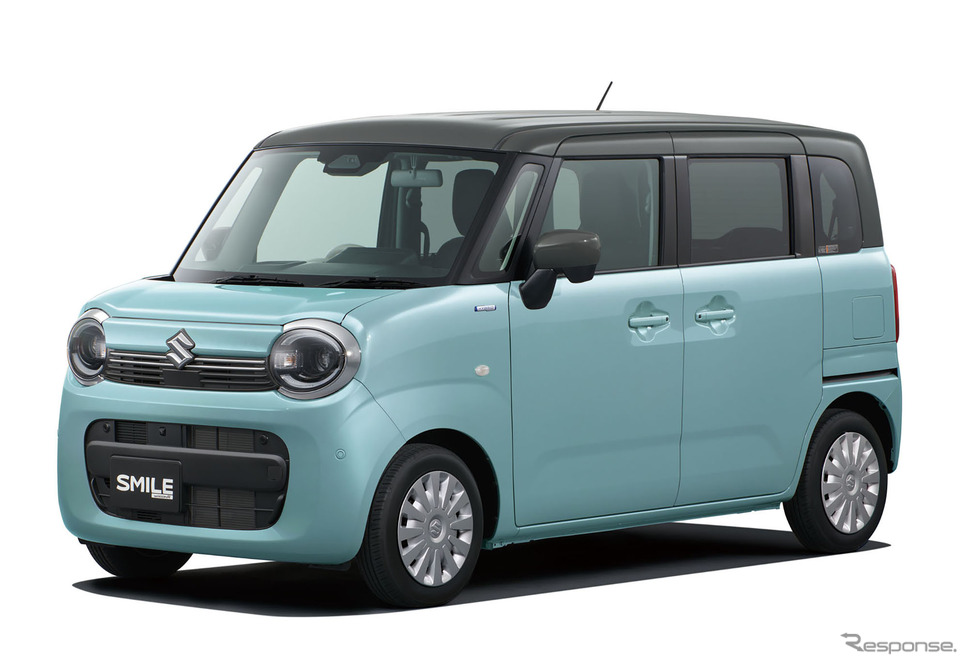 スズキ ワゴンR スマイル 一部仕様変更モデル(オフブルーメタリック×ガンメタリック2トーンルーフ)《写真提供 スズキ》